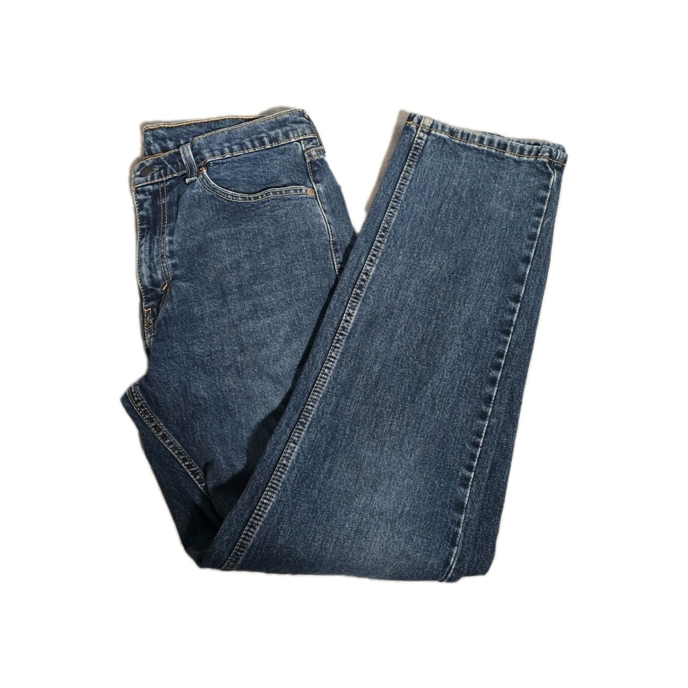 Levi's 505 Mens Jeans W32 L32 Blue Regular Fit Straight Leg Denim. 026